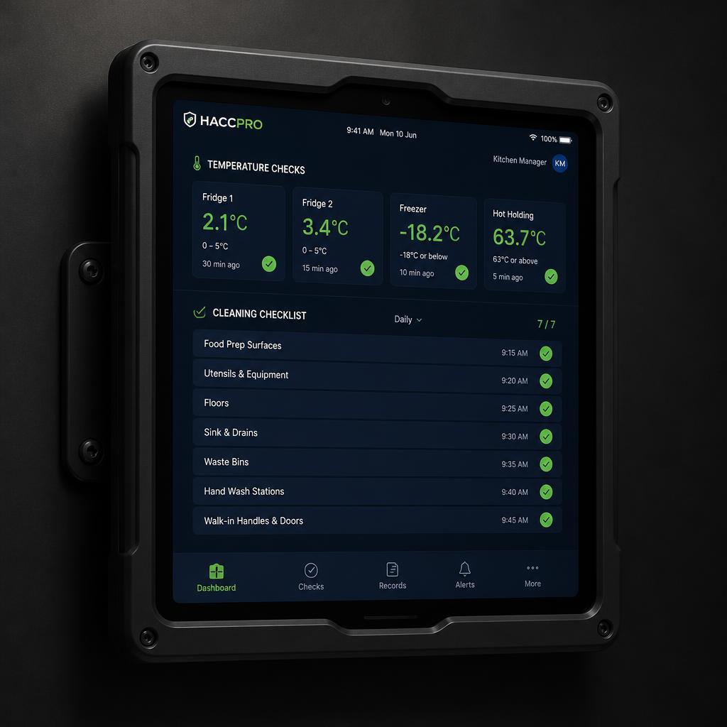 Tablette HACCP